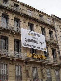 La façade de l'immeuble de La Gazette de Montpellier