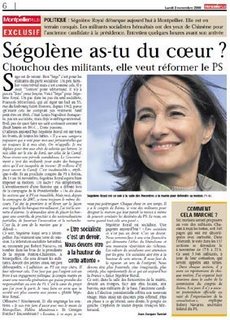 Interview de Ségolène Royal dans Montpellier plus