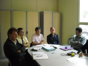 Jacques Cresta, Robert Navarro, Didier Codorniou, Christian Bourquin, Laurent Pradeille le 8 octobre à Montpellier (photo : Mj)