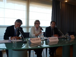 Alain Salzman, Hélène Mandroux, Rudy Iovino le 23 octobre 2009 à Montpellier (photo : Mj)