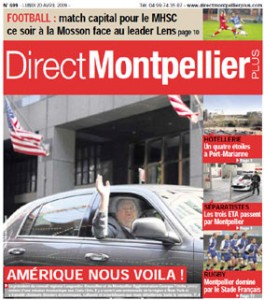 La Une de Direct Montpellier plus du 20 avril 2009