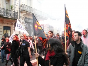 Rue Foch à Montpellier le 5 février (photo : Mj)