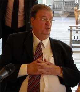 Georges Frêche le 17 décembre 2008 à l'hôtel de région (Photo : Mj)