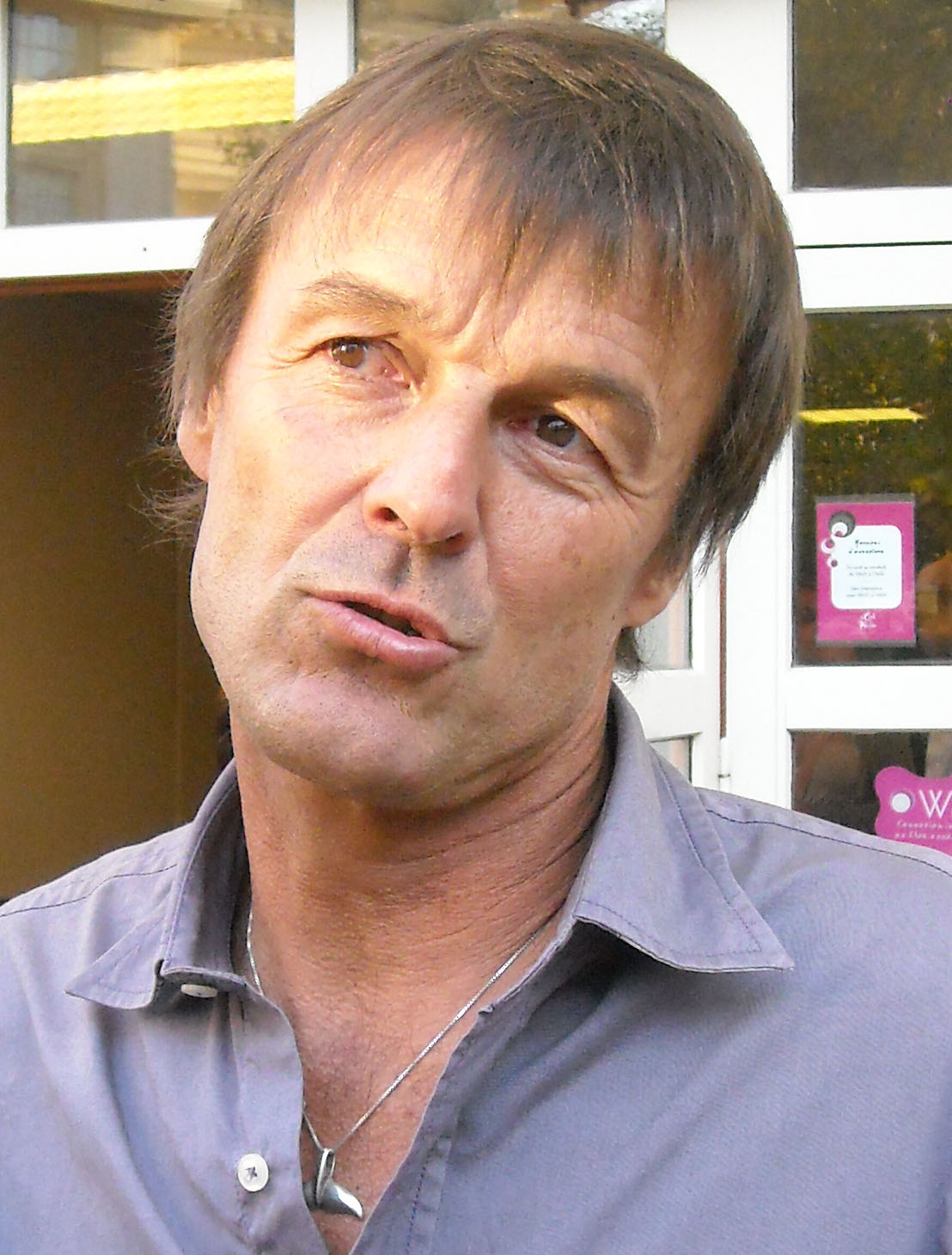 Nicolas Hulot le 7 septembre à Montpellier (photo : Mj)