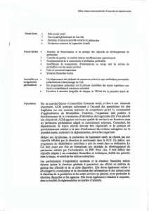 Synthèse du rapport de la Miilos sur ACM (août 2009)