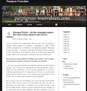 La page d'accueil de Perpignan-Toutvabien