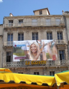 La façade de limmeuble de La Gazette à Montpellier début juillet 2009 (photo : Mj)