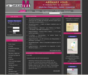 Le site Internet de La lettre M