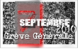 Sur le site Grève générale : 7 septembre 2010...