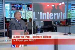 Georges Frêche sur LCI le 16 septembre 2010 (photo : capture d'écran de la vidéo LCI)