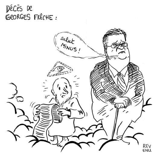 La mort de Georges Frêche vue par le dessinateur Revenu