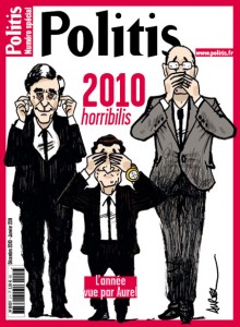 La couverture du numéro spécial de Politis consacré aux dessins d'Aurel en 2010