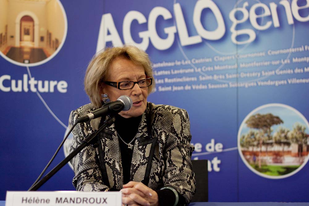 Hélène Mandroux à l'hôtel d'agglomération de Montpellier le 25 novembre 2010 (photo : J.-O. T.)