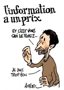 Un dessin d'Aurel pour soutenir Montpellier journal