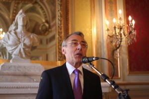 Claude Baland à la préfecture de l'Hérault le 25 janvier 2012 (photo : J.-O. T.)