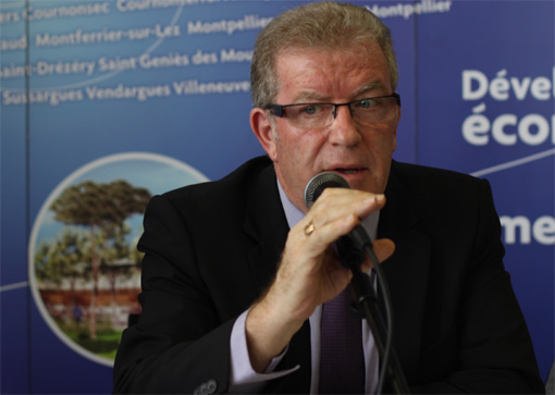 Jean-Pierre Moure le 25 octobre 2012 à l'hôtel d'agglomération (photo : J.-O. T.)