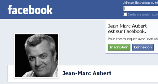 Le profil de Jean-Marc Aubert sur Facebook (copie d'écran)