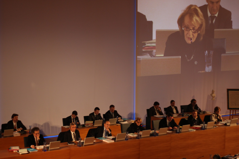 Hélène Mandroux en conseil municipal de Montpellier le 16 décembre 2012 (photo : J.-O. T.)