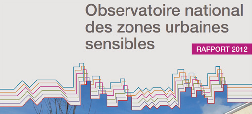 Extrait de la couverture du rapport 2012 de l'observatoire national des zones urbaines sensibles