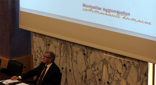 Jean-Pierre Moure en conseil d'agglomération le 11 novembre 2012 (photo : J.-O. T.)