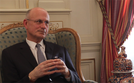 Pierre de Bousquet de Florian, préfet de l'Hérault, le 14 janvier 2013 (photo : J.-O. T.)