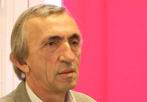 Michel Passet, secrétaire départemental du PCF dans l'Hérault et adjoint au maire de Montpellier le 8 avril 2013 (photo : J.-O. T.)