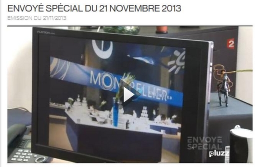 Montpellier journal était à Envoyé spécial sur France 2 le 21 novembre 2013 (copie d'écran du site de France 2)