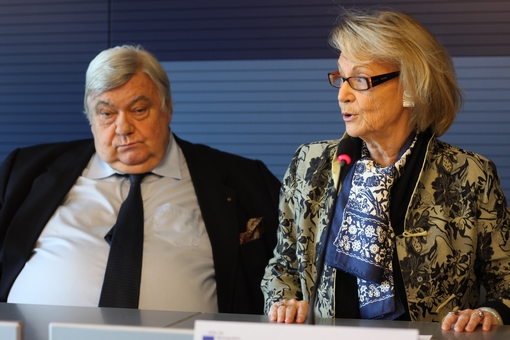 Louis Nicollin et Hélène Mandroux, maire de Montpellier le 13 décembre 2011 (photo : J.-O. T.)