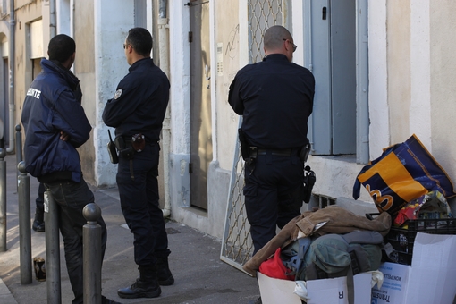 Expulsion illégale d'un squat dans le quartier Figuerrolles à Montpellier le 7 novembre 2013 ? (photo : J.-O. T.)