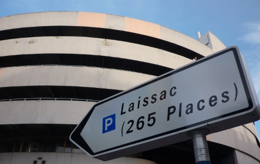 Le parking des halles Laissac à Montpellier affiche 265 places (photo : J.-O. T.)