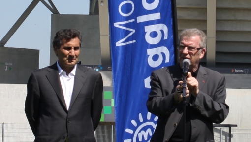 Mohed Altrad et Jean-Pierre Moure le 17 avril 2013 (photo : J.-O. T.)