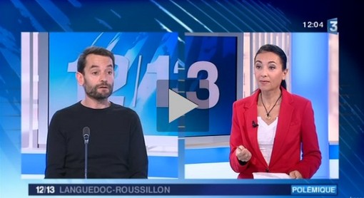 Montpellier journal invité du 12/13 de France 3 Languedoc-Roussilon le 11 février 2014 (copie d'écran de la vidéo)