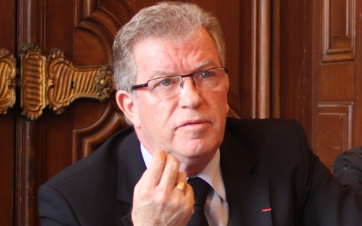 Jean-Pierre Moure le 8 janvier 2014 (photo : J.-O. T.)