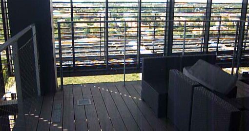 La terrasse du bureau du maire de Montpellier (photo : J.-O. T.)