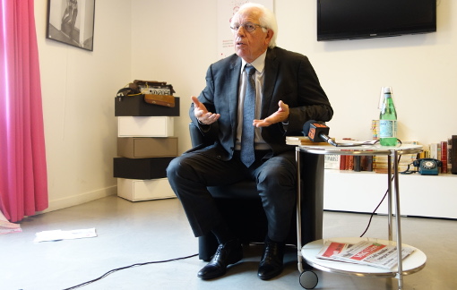 André Vezinhet, le président du conseil général de l'Hérault le 3 novembre 2014 (photo : J.-O. T.)