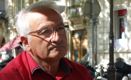 René Revol, maire (PG) de Grabels et vice-président de la métropole de Montpellier le 3 septembre 2014 (photo : J.-O. T.)