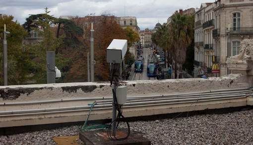 Une caméra de vidéosurveillance à Montpellier (photo archive : J.-O. T.)