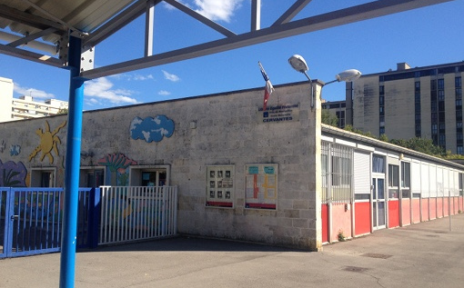 L'école maternelle Cerventes de Montpellier le 18 septembre 2015 (photo : Lucie Lecherbonnier)