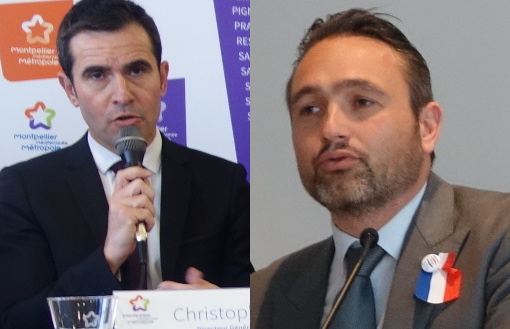 Christophe Perez, directeur de la SERM-SAAM le 27 janvier 2015 et Xavier Bringer, président de la fédération des promoteurs immobiliers du Languedoc-Roussillon le 11 mars 2016 (photos : J.-O. T.)